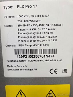 Solárni menič SMA FLX Pro 17 - 2