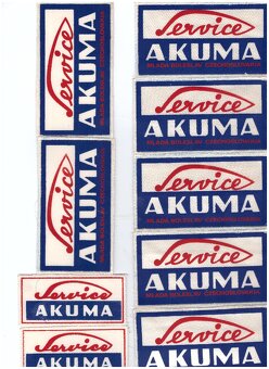 nášivky MOTORCRAFT,TALBOT SERVICE,SACHS,REGINA CHAIN, AKUMA - 2