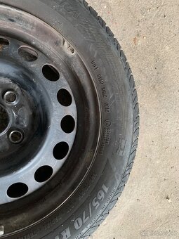 Pneu 165/70 r14+ plechové disky - 2