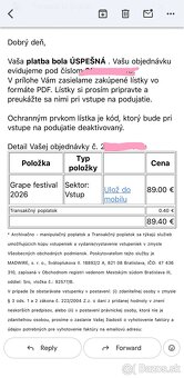 Lístok na Grape - 2
