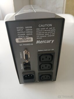 Náhradný zdroj UPS Mercury M600B - 600 VA - 2