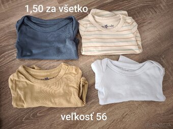 Body, dupačky, polodupačky  veľkosť 56 - 2