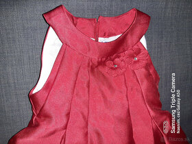Predám červené šaty, značka Mayoral, veľkosť 110 - 2