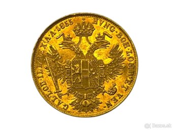 ZLATÁ MINCA 1 DUKÁT 1855 A - 3,49 g, Au 986/1000 - 2