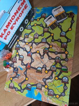 Spoločenská hra kamionem po Evrope - 2