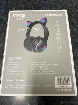 Nové detské bezdrôtové slúchadlá HAOMAI STN-28 - 2