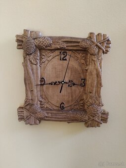 Nástenné hodiny z lipového dreva - 2