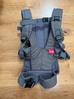 Sivý bavlnený nosič pre bábätká My baby lou - 2