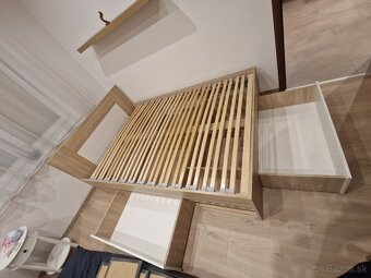 Predá postel s roštom,  rozmer 200x 140 cm - 2