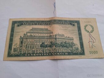 Bankovka 5000kčs 1945 - 2