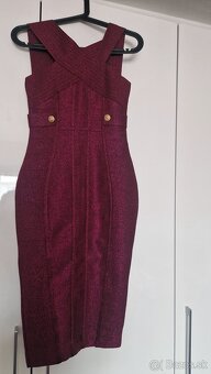 šaty CATCHALL - Wine Red , veľkosť M - 2