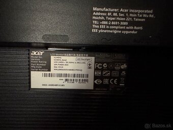 Acer 24’ LED monitor - 2