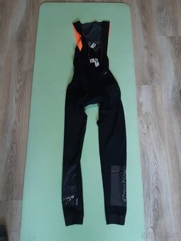 Santini Adapt Wool nohavice s trakmi, čierna, L - 2