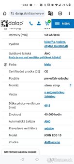 Dizajnový ventilátor do kúpeľne s trojlistou automatickou ža - 2