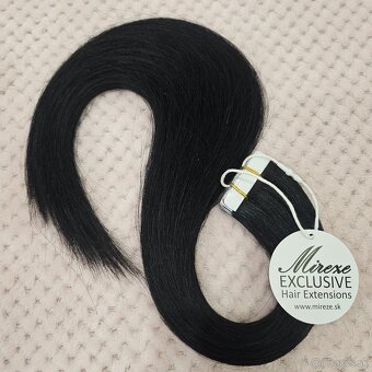🖤 Tape-in predĺženie vlasov #1 – čierna - 2