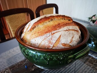 Keramický pekáč na chlieb - ručná práca - 2