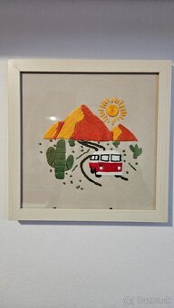 vyšívaný obraz pust - 2