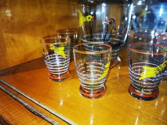 Retro set pohárov s karafou - 2