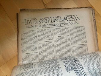 Noviny a foto Bratislava 1941 - 2