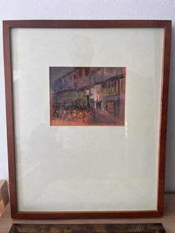Jan Zelibsky - Vecerna ulica pastel - 2