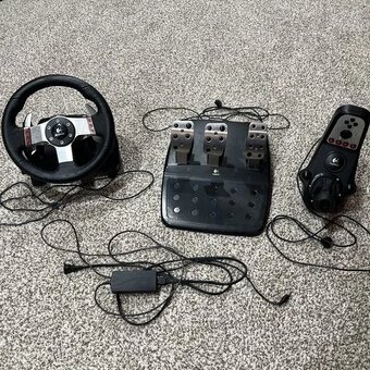 LOGITECH G27 racing set + stojan Wheel stand pro - 2