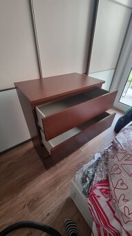 Komody IKEA MALM tmavohnedé 2kusy - 2