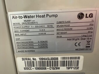 Tepelné čerpadlo LG 9kw - 2