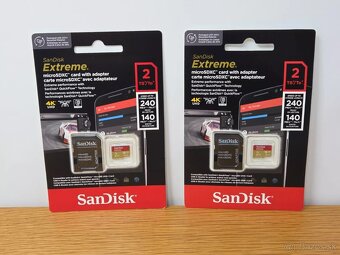 2x paměťová karta SanDisk microSDXC 2TB Extreme s fakturou - 2