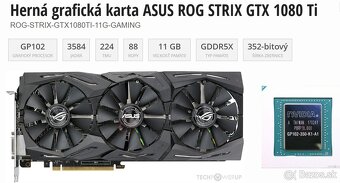 Herná grafická karta ASUS ROG STRIX GTX 1080 Ti 11GB- GAMING - 2