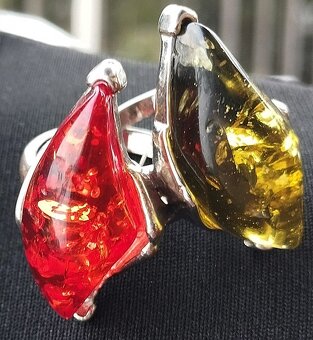 Set šperkov z viacfarebného jantáru - 2