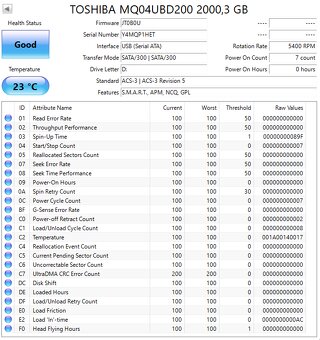 Externý 2,5" HDD Toshiba / Seagate / WD 1TB - 2