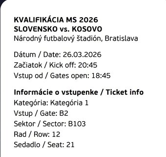 Slovensko-Kosovo - 2