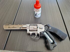 Airsoftový revolver DAN WESSON 6 "stainless - CO2 - 2