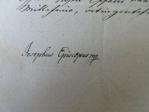 Listina B, Bystrica r. 1838, biskup Jozef Belánsky, podpis - 2