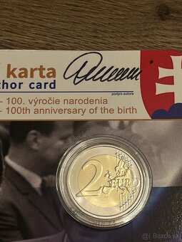 2€ autorská karta Dubček 2021 - 2