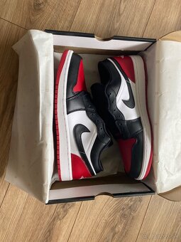 Air Jordan 1 Low Black/White/Varsity Red - 2