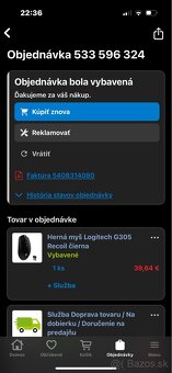 Herná myš logitech g305 recoil - 2