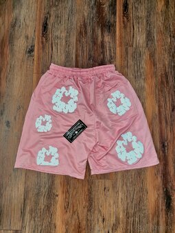 Denim tears kratke gate kratase ružove panske/unisex shorts - 2