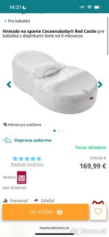 Hniezdo na spanie pre bábätká Cocoonababy Red Castle - 2