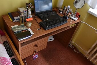pisaci stolik 110 cm + stolička - 2 x šuflik uložny priestor - 2