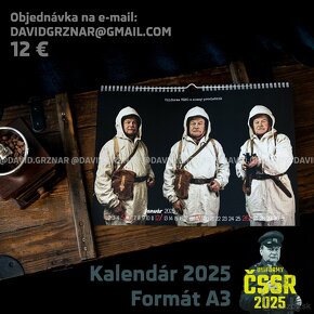 RETRO KALENDÁR 2025 Uniformy ČSSR - 2