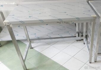 Nerezový stôl na gastro potreby / pracovné stoly / dielenské - 2