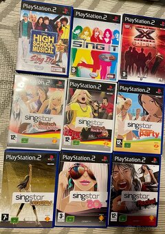 Playstation 2 - Mikrofony SingStar + hry PS2 - 2