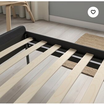 Čalúnený posteľný rám Ikea SLATTUM 140x200 - 2