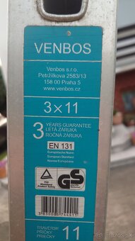 Hlinikovy rebrik VENBOS 3x11 - 2