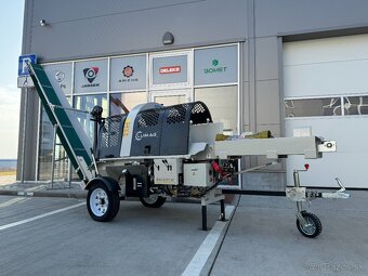 Kombinovaný elektro + za traktor štiepací poloautomat dreva - 2
