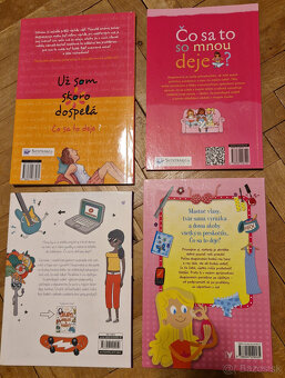 Predam knihy dievčenskom dospievaní - 4ks - 2