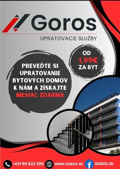 Ponúkame upratovacie služby v Prešove a okolí - 2
