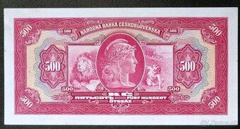 500 Kč 1929 séria E , neperforovaná aUNC - 2