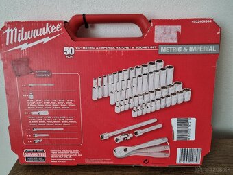 MILWAUKEE Metrické a palcové 1/4” nástrčné kľúče - 2